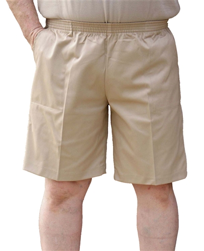 mens full elastic waist khaki pants